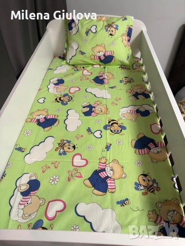 Детско спално бельо Ранфорс за кошара, снимка 8 - Спално бельо - 54247146