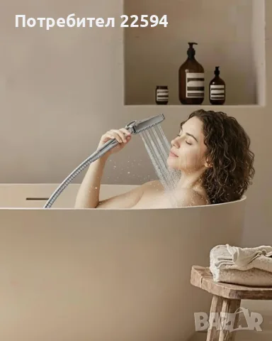 Cobbe душ глава с маркуч с високо налягане – хром, снимка 3 - Душове - 55781582