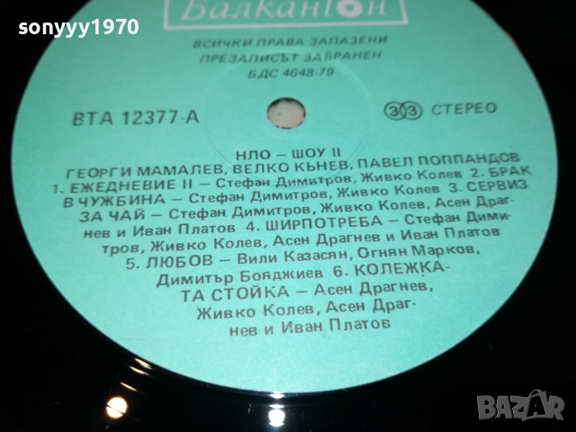 поръчана-НЛО-ПЛОЧА 0704221854, снимка 12 - Грамофонни плочи - 36380839