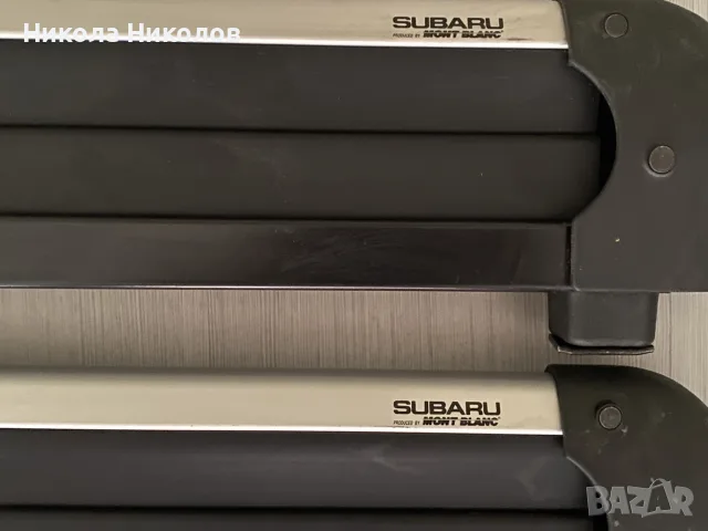 Напрчечни греди за Subaru Tribeca с  интегриран рейлинг+ ски холдъри., снимка 6 - Аксесоари и консумативи - 55790272