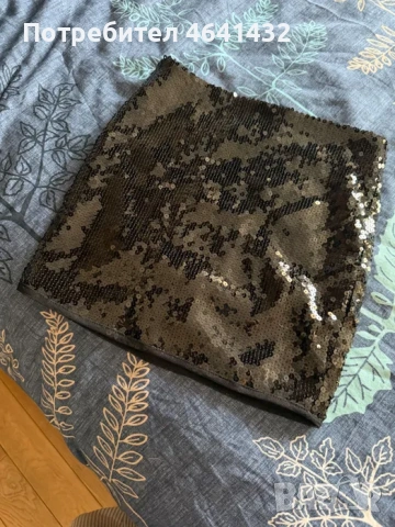 Къса пола с пайети