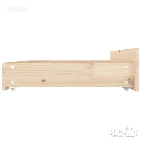 vidaXL Рамка за легло с чекмеджета, 120x200 см, снимка 9 - Спални и легла - 56146653
