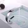 Извит смесител за мивка походящ за баня с топла и студена вода , снимка 1 - Смесители - 42812258