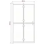 vidaXL Сгъваем душ параван, ESG стъкло, 80x140 см, черен, снимка 7