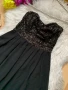 Черна рокля с пайети, снимка 2
