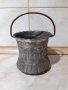 Стар османски меден съд бакър канче чеканено и гравирано, снимка 1 - Антикварни и старинни предмети - 39491405