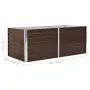 vidaXL Повдигната леха, 160x80x45 см, поцинкована стомана, кафява, снимка 7