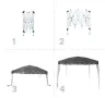 Шатра Muhler 300x300xH260cm – Стабилност и стил за открито удоволствие, снимка 3