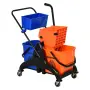 Професионална количка за почистване с 2 x 26L кофи, снимка 11