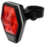 Велосипедна светлина, задна, 80 LM, LED, 2xAAA, 4 режима, 70x46x35 мм, снимка 1