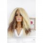 Дълга къдрава перука в русо с кестеняви кичури Гуен, снимка 1 - Аксесоари за коса - 35571028