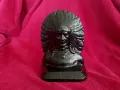Стар метален бюст на индианец, снимка 1