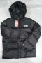 The North Face Мъжко Черно Зимно Яке С Бродирано Лого С Качулка Дъ Норт Фейс Код B409, снимка 1