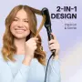 Четка за изправяне на коса Wavytalk, йонна четка за изправяне 2 в 1, щепсел за Великобритания, снимка 2