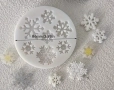 7 снежинки снежинка силиконов молд форма фондан шоколад декор украса, снимка 3