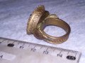 17-18 Век ВЪЗРОЖДЕНСКИ БОЛЯРСКИ АВТЕНТИЧЕН ЕТНОГРАФСКИ РЯДЪК ПРЪСТЕН БРОНЗ / САЧАН МАЙСТОРСКИ 30737, снимка 9