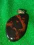 КОЛИЕ с ОБСИДИАН МАРКОВО СКЪПОЦЕННО БИЖУ МЕДАЛЬОН АРТ ВИСУЛКА 24362, снимка 13