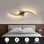 Черен LED аплик Comely, 80 см, 27 W, топла светлина 3000 K, снимка 3