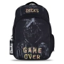 Ученическа раница Game Over, Черен, 33x18x48см., снимка 1