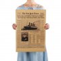 Хартиен постер потъването на Титаник плакат кораб титаник