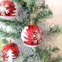 3245 Комплект коледни топки за елха Снежинки и елхички, 6 броя, снимка 2