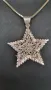 Сребърна висулка звезда , снимка 1