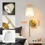 Смарт LED аплик за стена на батерия 10000 mAh с дистанционно, 3 цветни температури и димиране, 1, снимка 6
