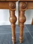 115см дърворезба/2бр чифт стари ретро дървени столове с релефни седалки, снимка 6