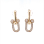Златни обеци Tiffany i Co 7,90гр. 14кр. проба:585 модел:22479-5, снимка 1 - Обеци - 44512027