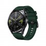 Силиконова каишка HUAWEI Watch GT 3, GT 3 Pro – 42/ 46mm зелена Green, снимка 2
