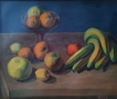 Картина "Натюрморт с плодове",худ. П. С. Петков (1924-1976), снимка 2