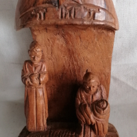 сувенир от Назарет дърворезба скулптура рождението Христово, снимка 2 - Икони - 44761836