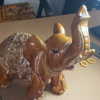 Фигура слон от керамика, снимка 3 - Статуетки - 40333813