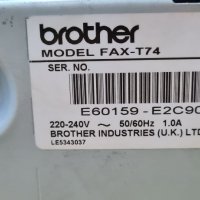 Телефон факс Brother T74, снимка 3 - Стационарни телефони и факсове - 37535472