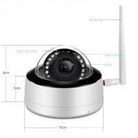 WI-Fi Super UltraHD 4K H.265X+AI Безжична Водоустойчива IP Камера Sony IMX335 Микрофон Карта Слот, снимка 3 - IP камери - 31406205