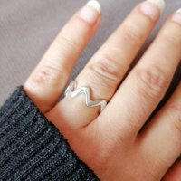 Уникален сребърен пръстен , снимка 4 - Пръстени - 31489736