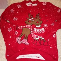 Коледна дебела блуза, снимка 1 - Блузи с дълъг ръкав и пуловери - 38622794