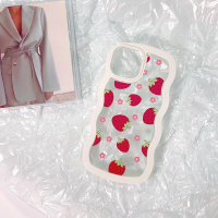 NITITOP  Калъф за iPhone 15 за момиче, къдрава форма, ягоди, снимка 7 - Калъфи, кейсове - 44533395
