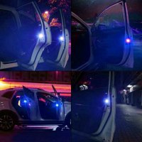 LED осветление за автомобил при отворена врата- червен или син цвят, снимка 7 - Аксесоари и консумативи - 30248577