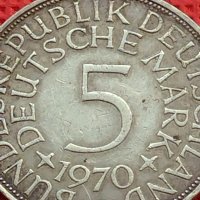 Сребърна монета 5 дойче марки 1970г. Германия за КОЛЕКЦИОНЕРИ 39640, снимка 3 - Нумизматика и бонистика - 42756074