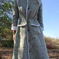 дълго яке, тип палто  ментовозелено- М/ L, снимка 2 - Якета - 42778435
