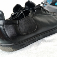 Limited Edition КАТО НОВИ LOUIS VUITTON® ORIGINAL LV TRAINER BLACK LEATHER SNEAKER 40 - 41, снимка 8 - Ежедневни обувки - 44572285