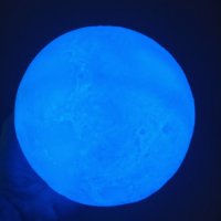 3D LED нощна лампа с форма на луна, снимка 6 - Други - 30850837