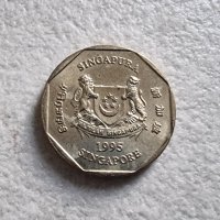 Монети. Сингапур. 1, 10 , 20, 50  цента  и 1 долар., снимка 4 - Нумизматика и бонистика - 39508996