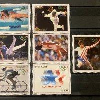 282. Парагвай 1984 /85 ~ “ Спорт. Летни олимпийски игри - Лос Анжелис84“, **,MNH , снимка 1 - Филателия - 32755450