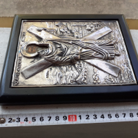 Голяма сребърна икона със сертификат, снимка 6 - Антикварни и старинни предмети - 36448405