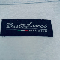 BERTO LUCCI ленена риза L Италия, снимка 7 - Ризи - 36437662