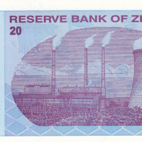 20 долара 2009, Зимбабве, снимка 2 - Нумизматика и бонистика - 36485112