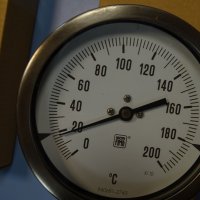 биметален термометър NUOVA FIMA Ø110 mm G 1/2 KL 1 -50/+200°C, снимка 8 - Резервни части за машини - 35060207