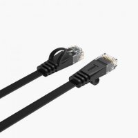 Кабел за Лан мрежа 3м. Плосък Orico PUG-C6B-30-BK Черен RJ45 Cat.6 Flat Gigabit Ethernet Cable, снимка 3 - Кабели и адаптери - 35541597